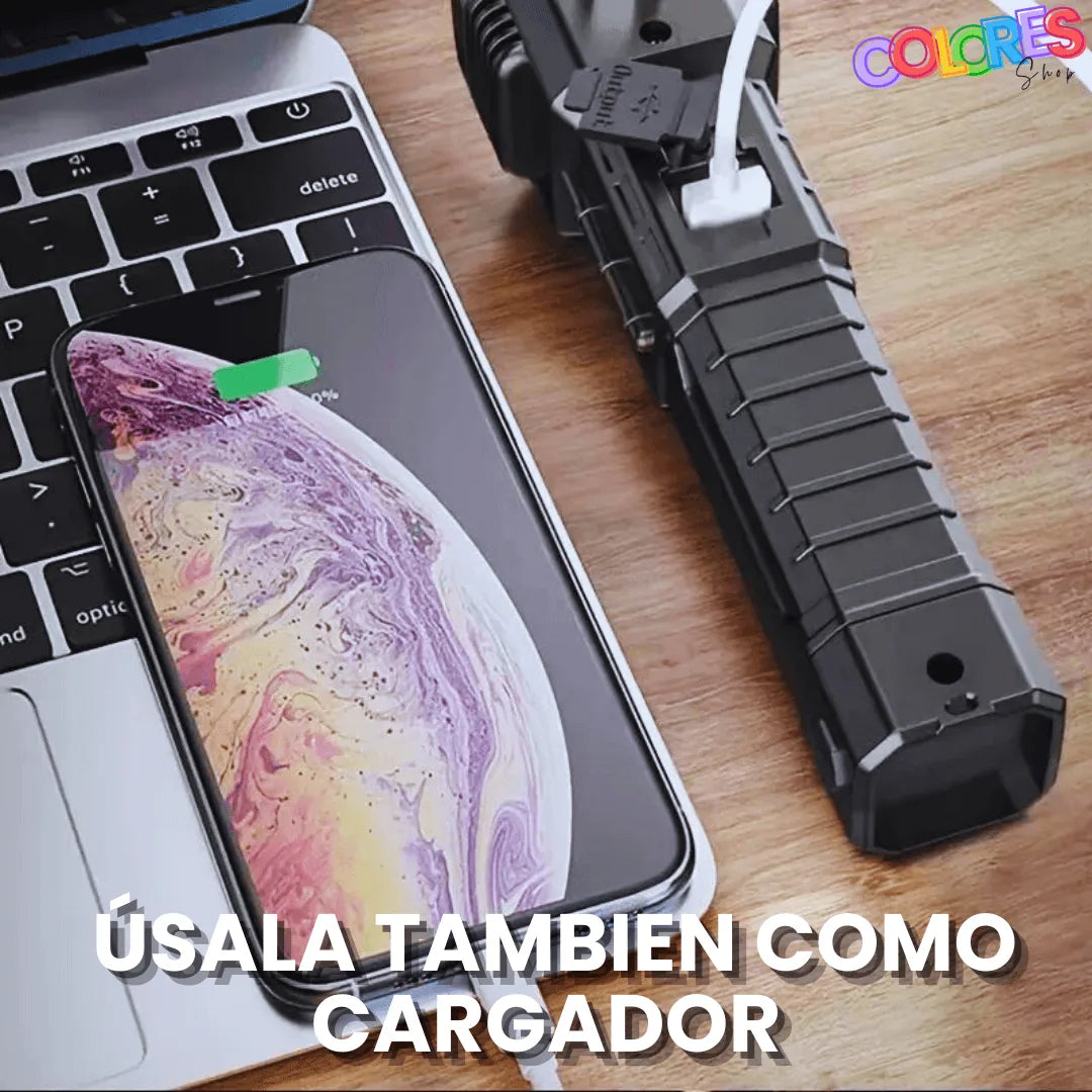 Linterna Multifuncional 4 En 1 Recargabl
