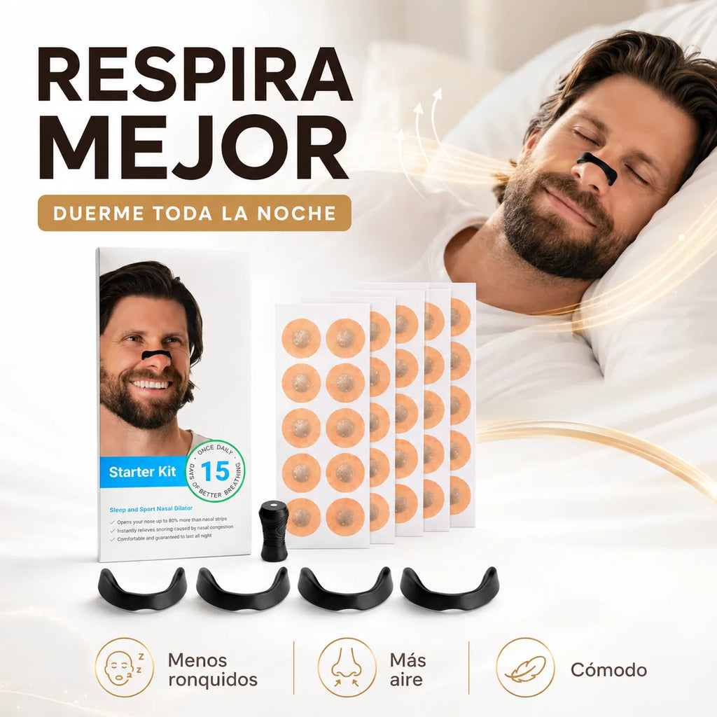 TIRAS NASALES MAGNETICAS - DESPIERTA MUCHO MEJOR!