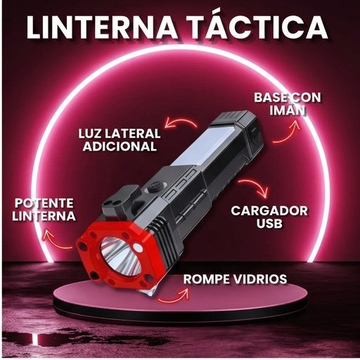 Linterna Multifuncional 4 En 1 Recargabl