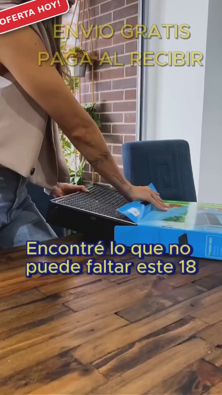 PARRILLA PÓRTATIL- ASADOS DONDE QUIERAS!